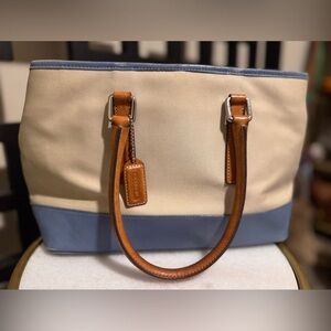 SALE!! Vtg. Coach Hamptons Shopper Tote Bag